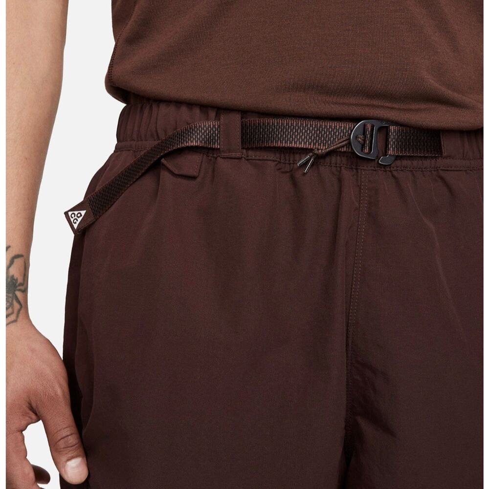 Large Nike ACG Trail Shorts Outdoor Hiking Zip Pocket CZ6704 227 Burgundy Men - Picture 2 of 4